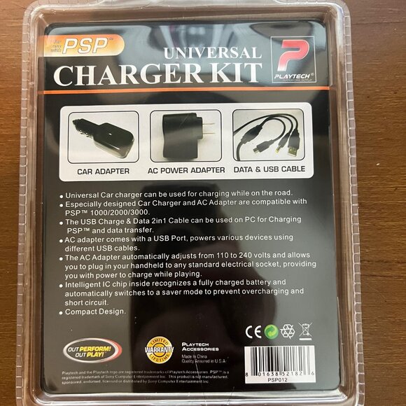 2 Playtech Portable / PSP Power Charger KITS NEW/SEALED 1000/2000/3000 - Picture 2 of 2
